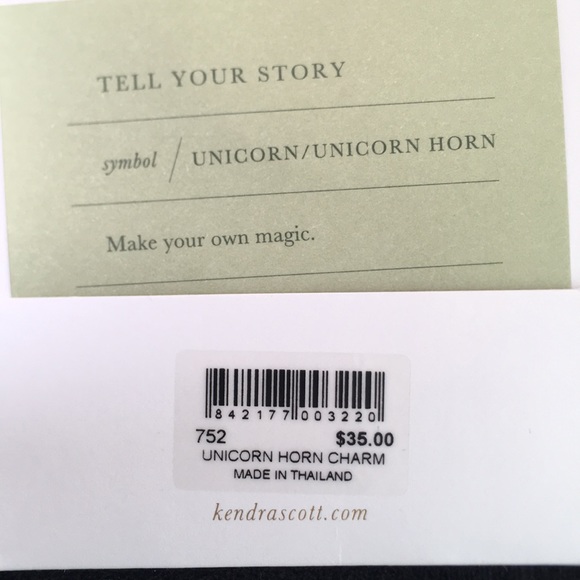 New Kendra Scott Double Link Bracelet with 3 Gold Tone Charm Accessories - Picture 11 of 11